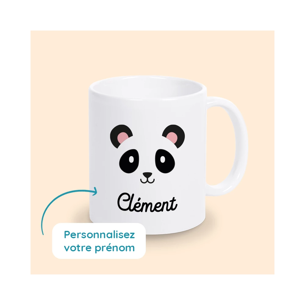 mug panda personnalisé