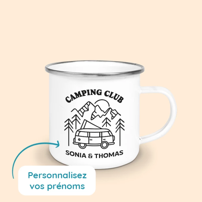 tasse camping personnalisée