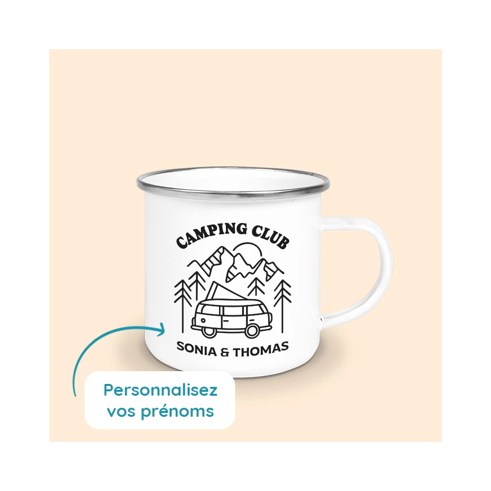 tasse camping personnalisée