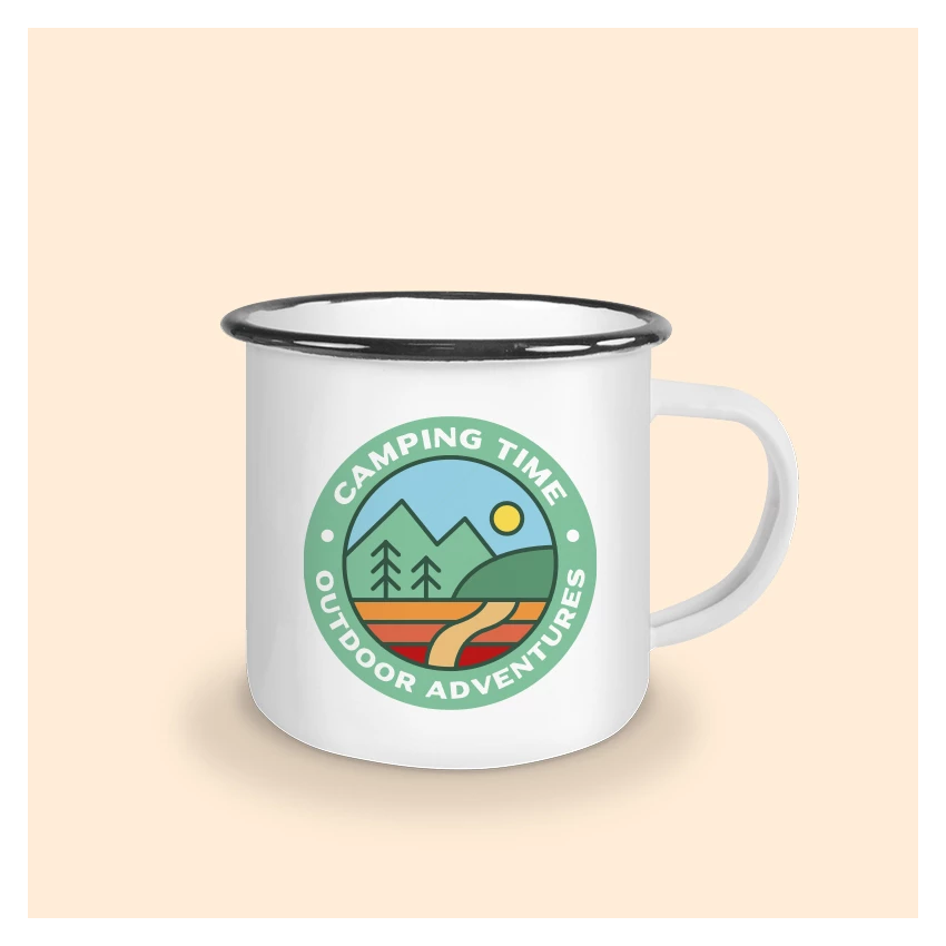 tasse émaillée outdoor