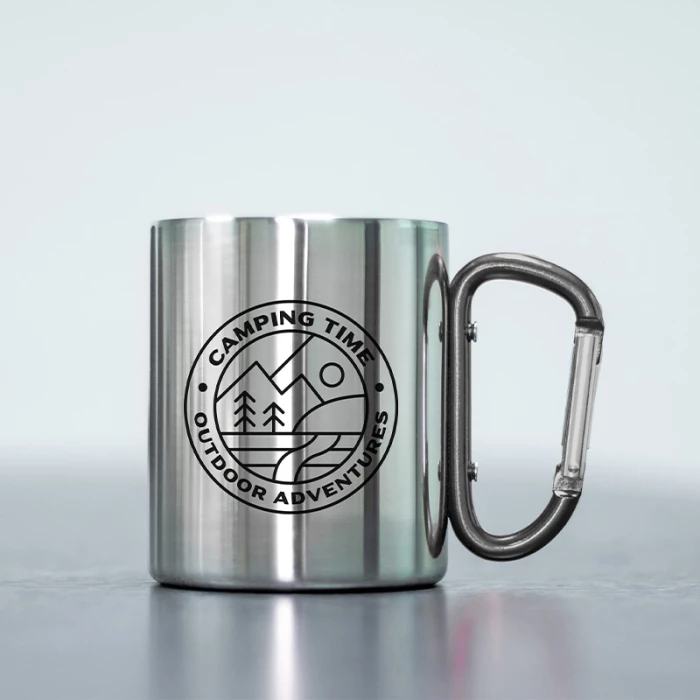 tasse inox camping mockup