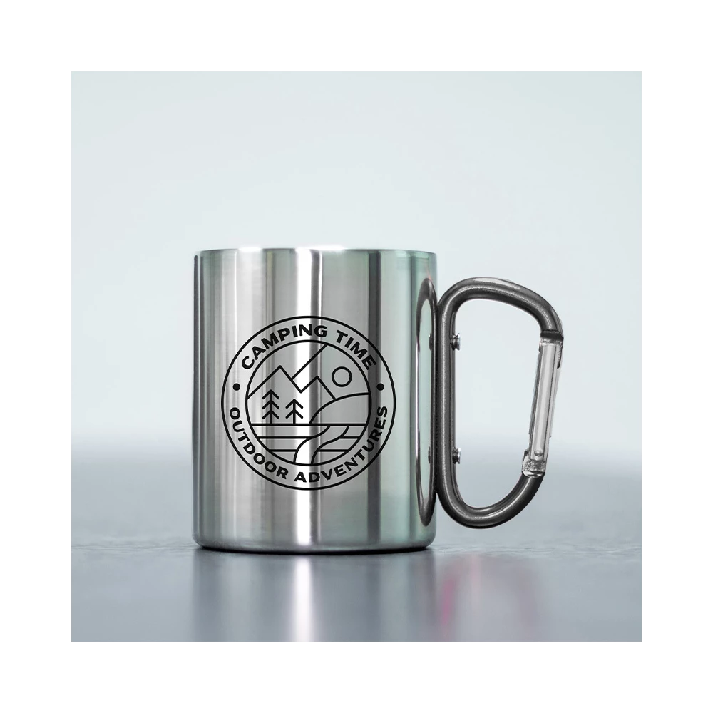 tasse inox camping mockup