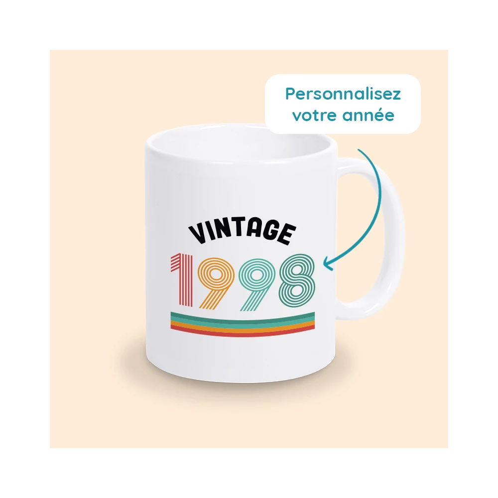 mug personnalisé vintage
