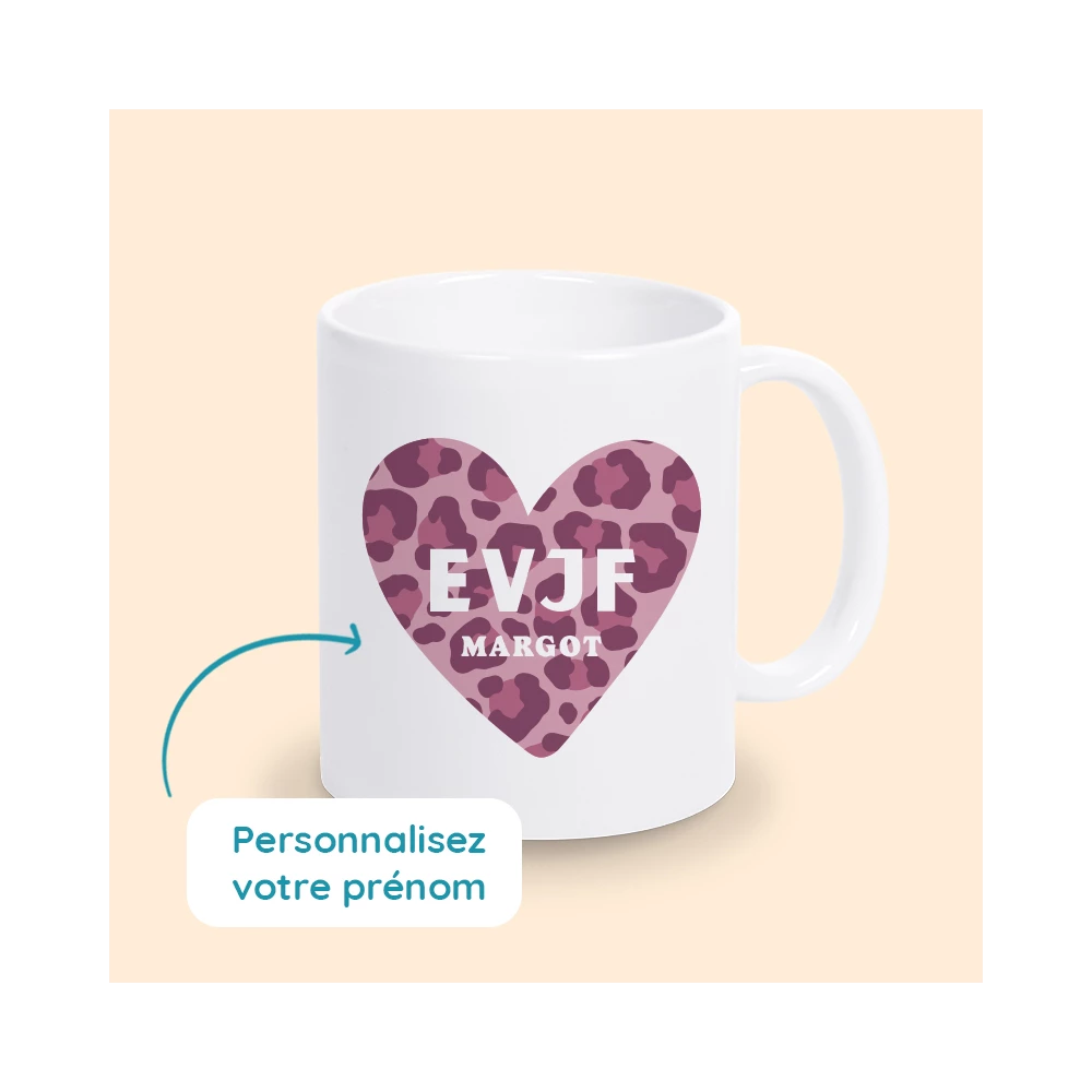 mug personnalisé enterrement de vie de jeune fille