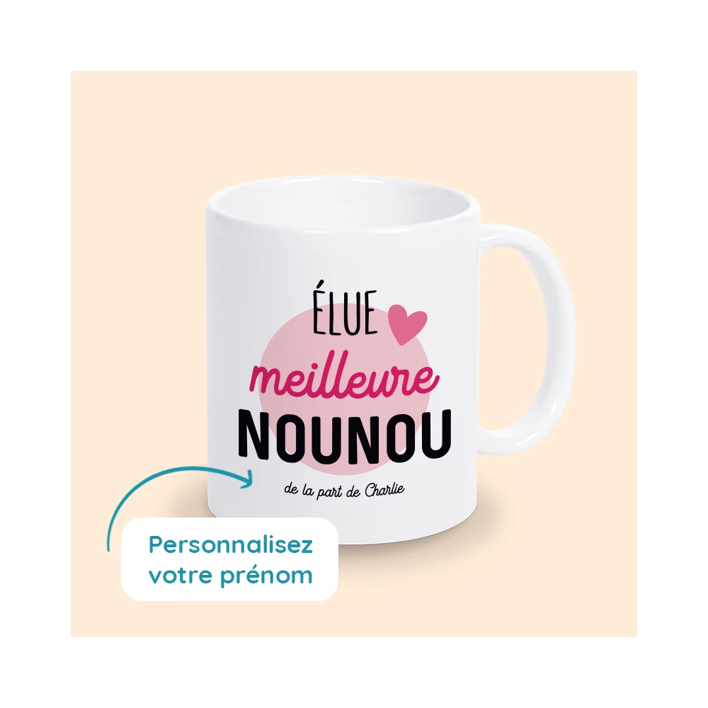 mug personnalisé nounou
