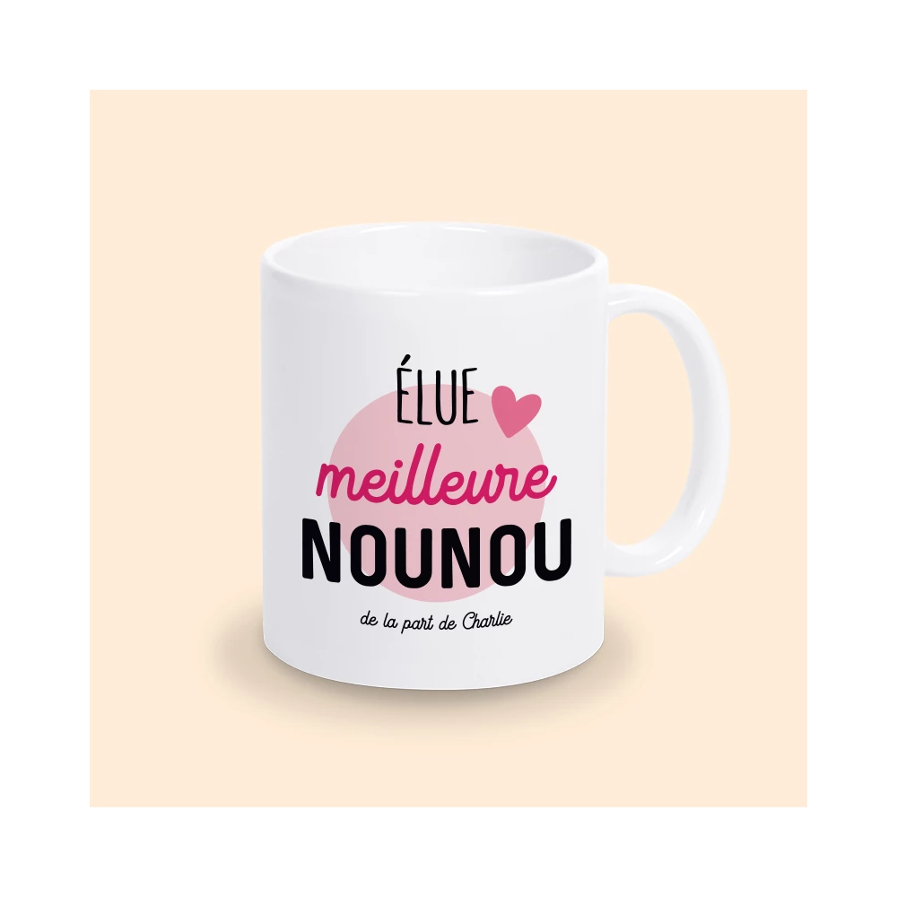 mug personnalisable nounou