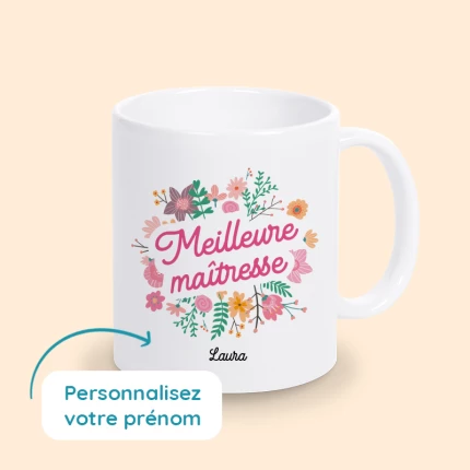 mug personnalisé maitresse