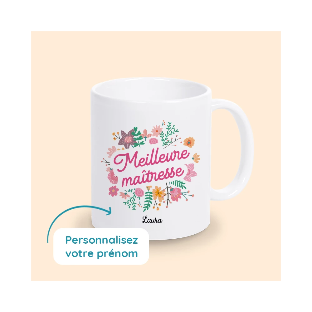 mug personnalisé maitresse