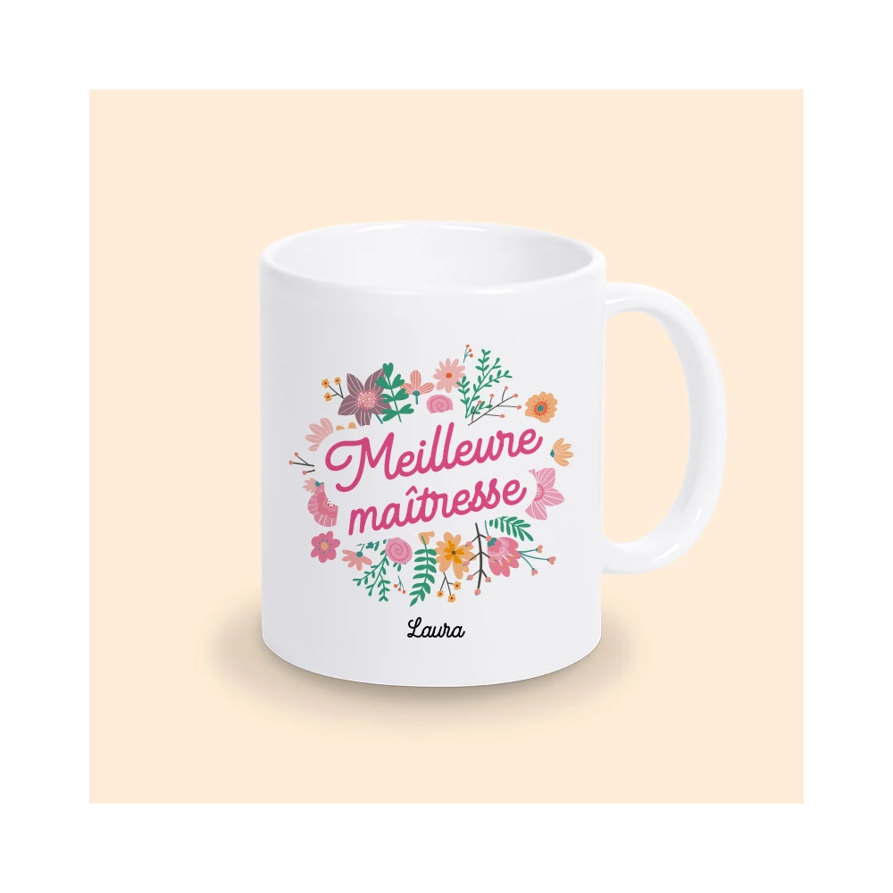 mug personnalisable maitresse