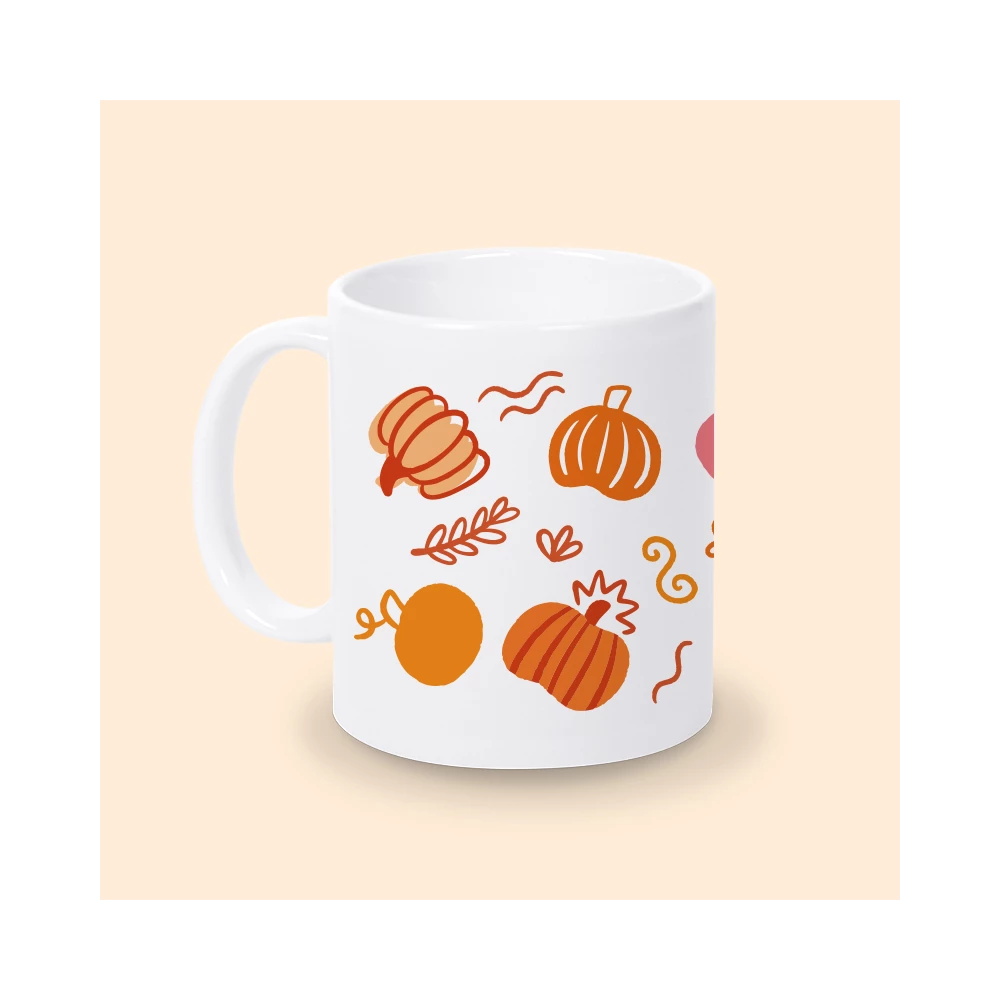 mug citrouille céramique