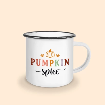 mug émaillé pumpkin spice