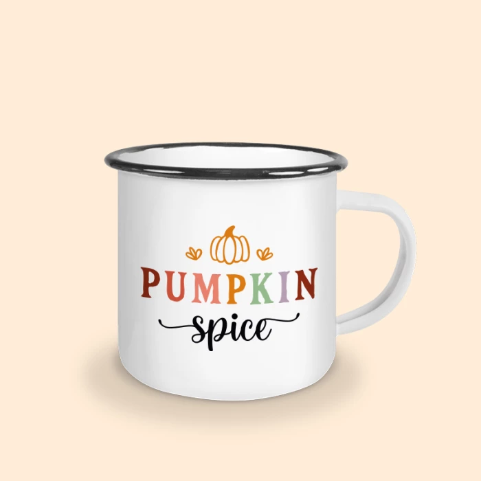 mug émaillé pumpkin spice