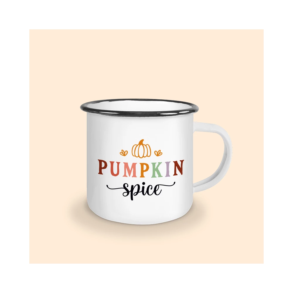 mug émaillé pumpkin spice