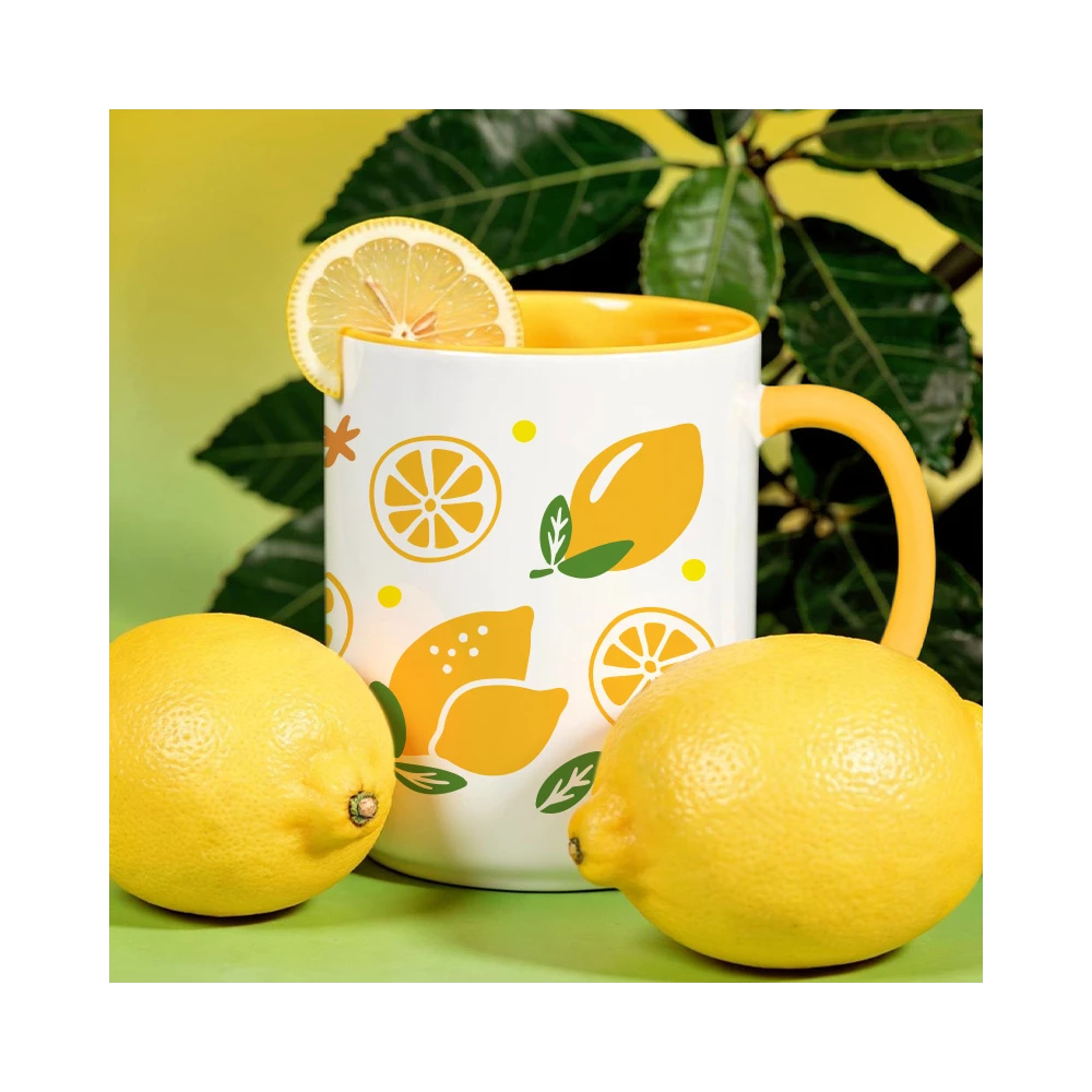 tasse citron visuel