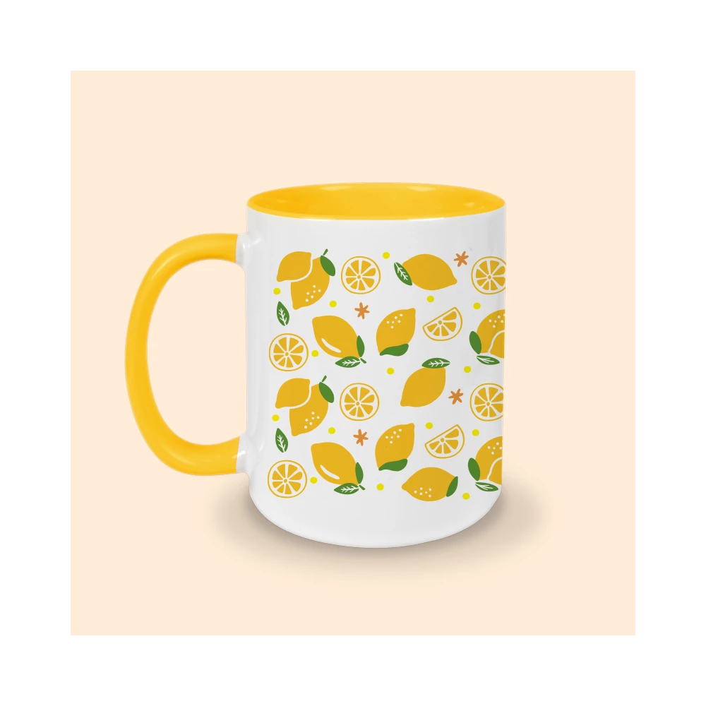 tasse motif citron
