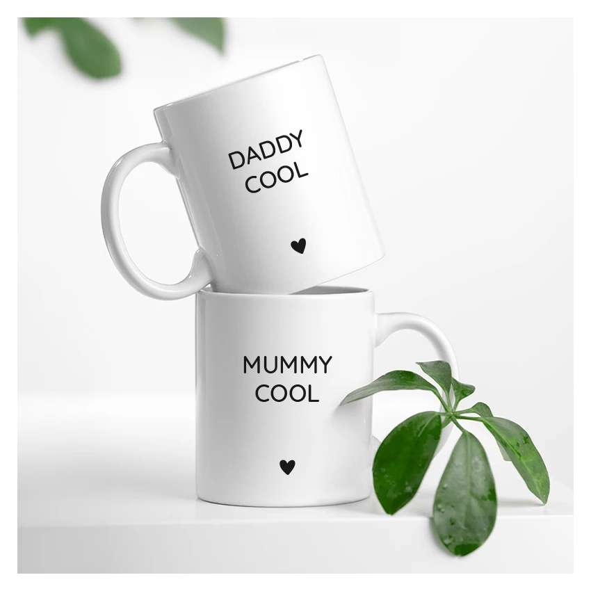 mug duo mummy daddy cool