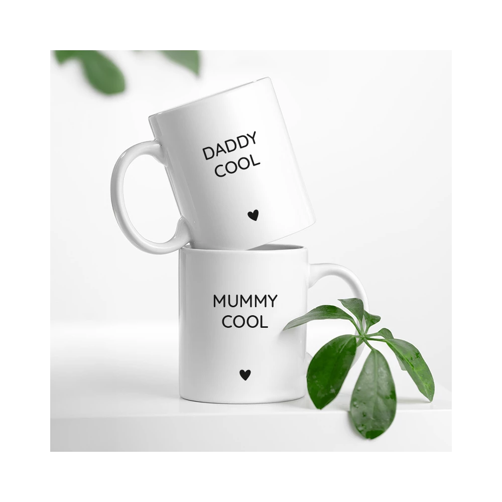 mug duo mummy daddy cool