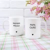 Mugs Maman Poule & Papa Ours | Mug Papa et Maman Poule
