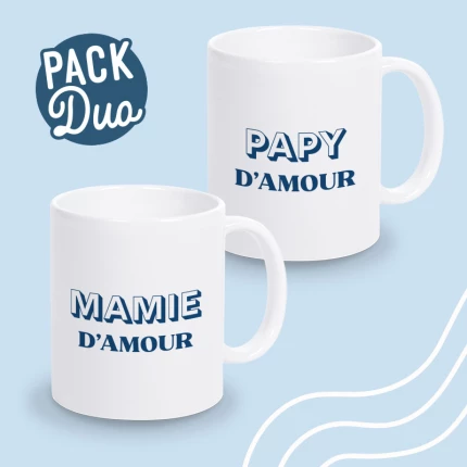 mug duo mamie papy d'amour