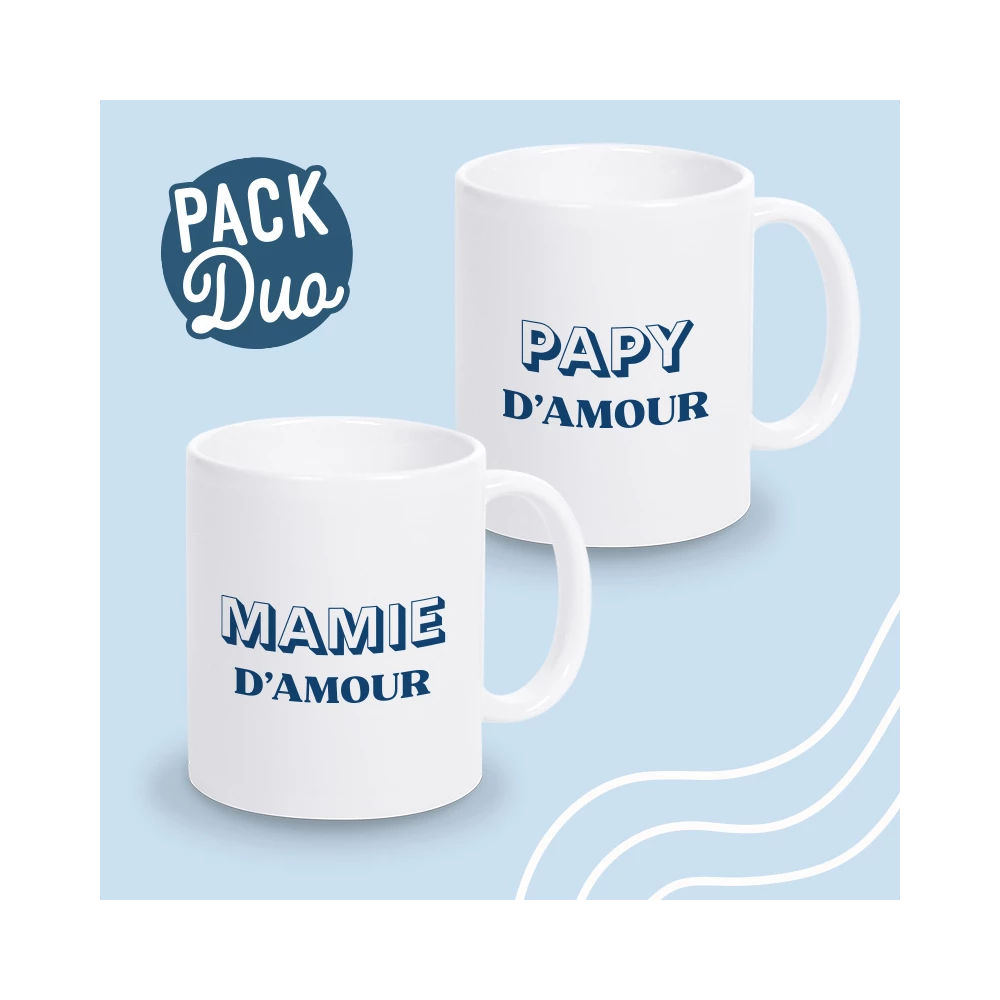mug duo mamie papy d'amour