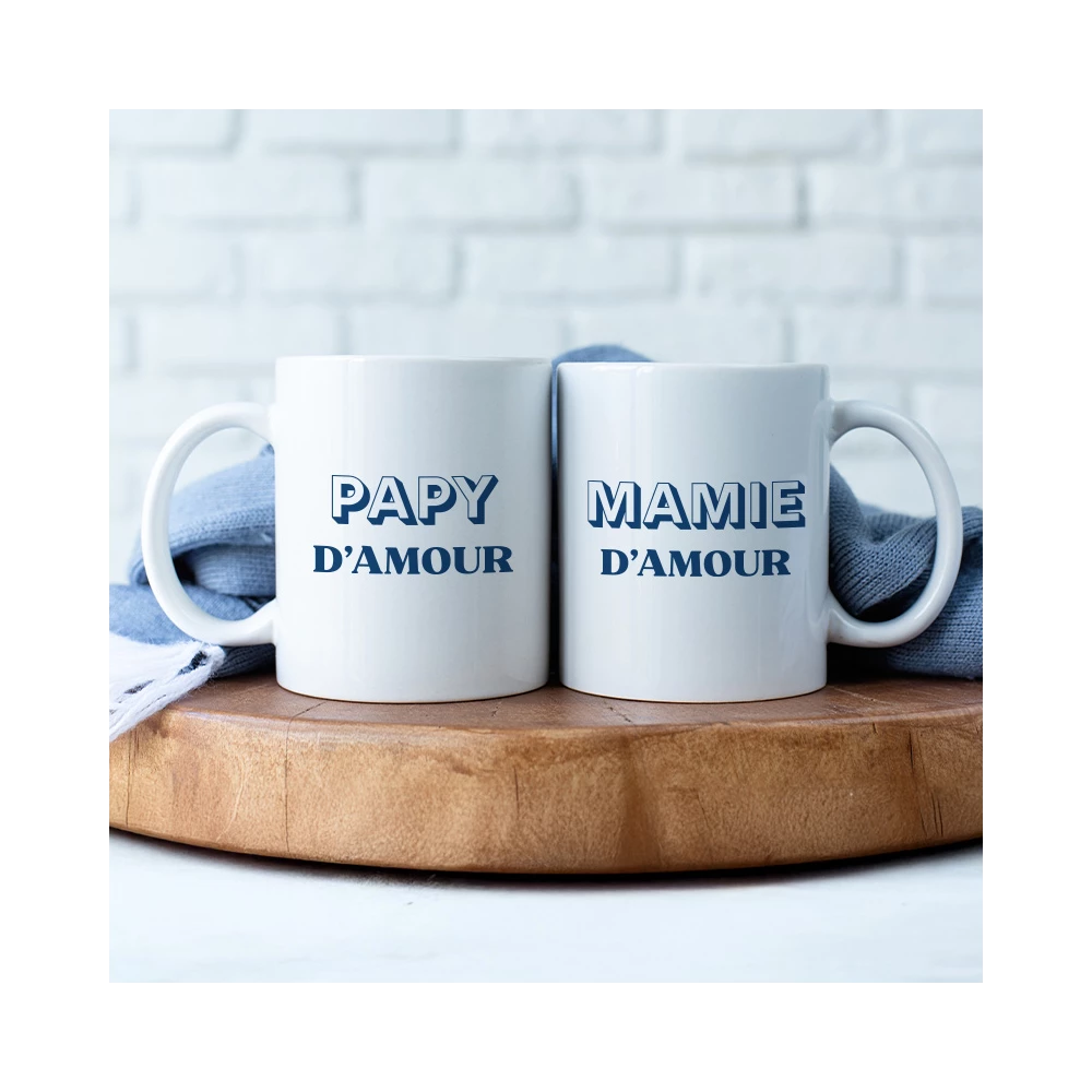 mug duo mamie papy d'amour