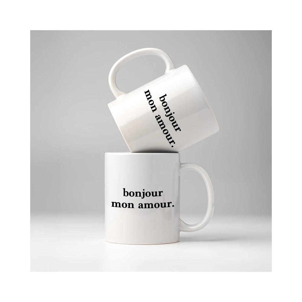 mugs bonjour mon amour