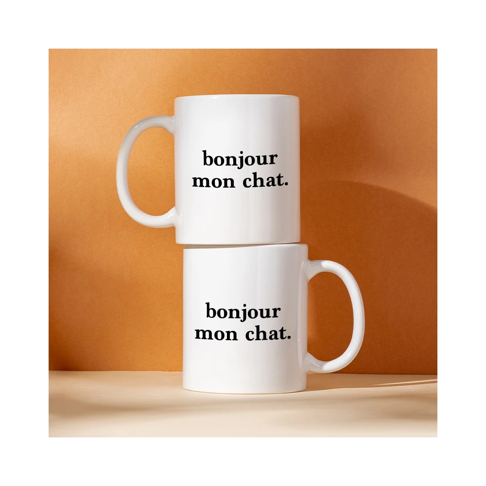 mug bonjour mon chat