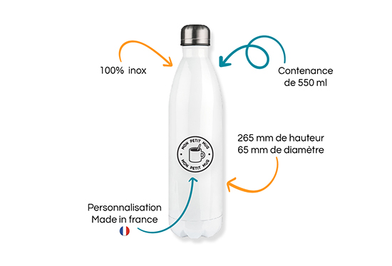 description gourde inox personnalisée