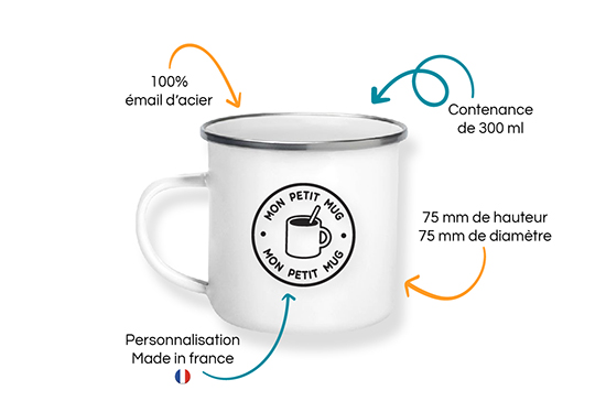 mug émaillé personnalisé