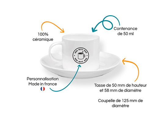 tasse à expresso personnalisée